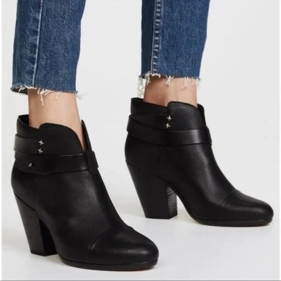 NWT rag & bone Harrow Boot in Cont Black dustbag & box $495 retail Size 8.5 - Picture 6 of 9